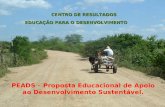 CENTRO DE RESULTADOS EDUCAÇÃO PARA O DESENVOLVIMENTO PEADS – Proposta Educacional de Apoio ao Desenvolvimento Sustentável.