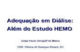 Adequação em Diálise: Além do Estudo HEMO Jorge Paulo Strogoff de Matos CDR- Clínica de Doenças Renais, RJ.