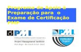 Programa de Apoio à Preparação para o Exame de Certificação PMP.