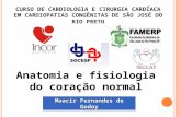CURSO DE CARDIOLOGIA E CIRURGIA CARDÍACA EM CARDIOPATIAS CONGÊNITAS DE SÃO JOSÉ DO RIO PRETO Moacir Fernandes de Godoy Anatomia e fisiologia do coração.