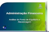 Administração Financeira Análise do Ponto de Equilíbrio e Alavancagem.