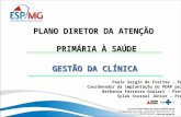 PLANO DIRETOR DA ATENÇÃO PRIMÁRIA À SAÚDE GESTÃO DA CLÍNICA GESTÃO DA CLÍNICA Paulo Sergio de Freitas - Pediatra Coordenador da implantação do PDAP pela.
