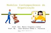 MCO-03 - Máquina, Organismo Vivo e Cérebro 1 Modelos Contemporâneos de Organização Prof. Dra. Maria Virginia Llatas Prof. Ms. José Antonio Ulhôa C. Ferreira.