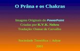 O Prâna e os Chakras Imagens Originais do P owerPoint Criadas por K.V.K. Nehru Tradução: Osmar de Carvalho Sociedade Teosófica :: Adyar 2001.