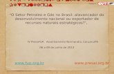 1 FUP – Federação Única dos Petroleiros   Filiada à O Setor Petroleo e Gás no Brasil: alavancador do desenvolvimento.