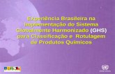 Experiência Brasileira na Implementação do Sistema Globalmente Harmonizado (GHS) para Classificação e Rotulagem de Produtos Químicos.