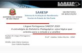 Profª Zuleika Felice Murrie - CENP SARESP Sistema de Avaliação de Rendimento Escolar do Estado de São Paulo Língua Portuguesa SARESP 2009 A estratégia.