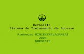 Herbalife Sistema de Treinamento de Sucesso Promocao MINIEXTRAVAGANZAS 2004 NORDESTE.