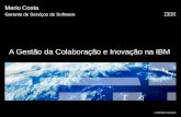 © 2009 IBM Corporation A Gestão da Colaboração e Inovação na IBM Mario Costa Gerente de Serviços de Software.