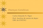 Doenças Genéticas Carlos Eduardo N. Nigro Prof. Auxiliar de ensino do depto ORL da UNITAU.