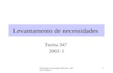 Psicologia Comunitária PUCRS - Helena Scarparo 1 Levantamento de necessidades Turma 347 2002- I.