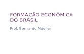 FORMAÇÃO ECONÔMICA DO BRASIL Prof. Bernardo Mueller.