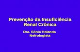 Prevenção da Insuficiência Renal Crônica Dra. Sônia Holanda Nefrologista.