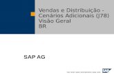 Vendas e Distribuição - Cenários Adicionais (J78) Visão Geral BR SAP AG.