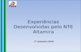 Experiências Desenvolvidas pelo NTE Altamira 1º semestre 2010.