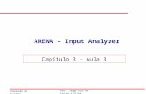 1 Simulação de Sistemas Prof. Jorge Luiz de Castro e Silva ARENA – Input Analyzer Capítulo 3 - Aula 3.