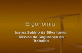 Ergonomia Juarez Sabino da Silva Junior Técnico de Segurança do Trabalho.