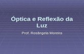 Óptica e Reflexão da Luz Prof. Rosângela Moreira.