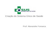 Criação do Sistema Único de Saúde Prof. Alexandre Fonseca.