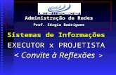 Sistemas de Informações EXECUTOR x PROJETISTA Administração de Redes Prof. Sérgio Rodrigues.