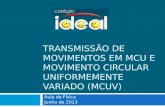 TRANSMISSÃO DE MOVIMENTOS EM MCU E MOVIMENTO CIRCULAR UNIFORMEMENTE VARIADO (MCUV) Aula de Física Junho de 2013.