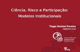Ciência, Risco e Participação: Modelos Institucionais Tiago Santos Pereira tsp@ces.uc.pt.