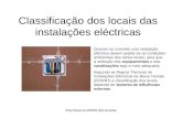 Http:// Classificação dos locais das instalações eléctricas Quando se concebe uma instalação eléctrica devem avaliar-se as condições.