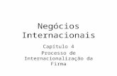 Negócios Internacionais Capítulo 4 Processo de Internacionalização da Firma.