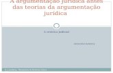 A retórica judicial GIOVANNI DAMELE A argumentação jurídica antes das teorias da argumentação jurídica.