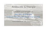 Ambiente & Energia Estatísticas Energéticas Valentim M B Nunes Unidade Departamental de Engenharias Instituto Politécnico de Tomar, Março, 2012.