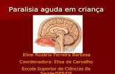 Paralisia aguda em criança Eline Rozária Ferreira Barbosa Coordenadora: Elisa de Carvalho Escola Superior de Ciências da Saúde/SES/DF.