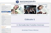 Ensino Superior Cálculo 1 3- Derivada das Funções Inversas Amintas Paiva Afonso.