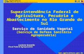 Www.agricultura.gov.br Superintendência Federal de Agricultura, Pecuária e Abastecimento no Rio Grande do Sul Serviço de Sanidade.