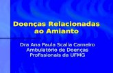 Doenças Relacionadas ao Amianto Dra Ana Paula Scalia Carneiro Ambulatório de Doenças Profissionais da UFMG.
