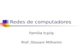Redes de computadores Família tcp/ip Prof: Diovani Milhorim.