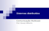 Sistemas distribuídos Comunicação Multicast Prof. Diovani Milhorim.