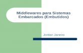 Middlewares para Sistemas Embarcados (Embutidos) Jordan Janeiro