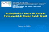 Avaliação dos Centros de Atenção Psicossocial da Região Sul do Brasil Pelotas, abril 2006. Universidade Federal de Pelotas Faculdade de Enfermagem e Obstetrícia