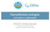 Nanobiotecnologia: princípios e aplicações Prof. Dr. Vinicius Campos Disciplina de Nanobiotecnologia Graduação em Biotecnologia - UFPel.