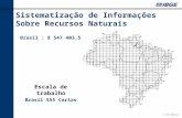 Sistematização de Informações Sobre Recursos Naturais 1:250 000 Brasil 555 Cartas Brasil : 8 547 403,5 km 2 Escala de trabalho.