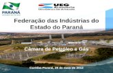 Federação das Indústrias do Estado do Paraná Câmara de Petróleo e Gás Curitiba-Paraná, 29 de maio de 2012.