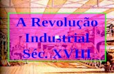 A Revolução Industrial Séc. XVIII Conceito Conjunto de transformações técnicas e econômicas que caracterizaram a substituição da energia física pela.