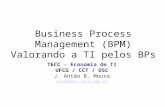 Business Process Management (BPM) Valorando a TI pelos BPs TECC - Economia de TI UFCG / CCT / DSC J. Antão B. Moura antao@dsc.ufcg.edu.br.