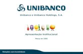 Relações com Investidores | pág. 1 Unibanco e Unibanco Holdings, S.A. Apresentação Institucional Março de 2006 Relações com Investidores.