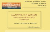 1 A ANATEL E O WIMAX Redes comunitárias e redes competitivas PORTO ALEGRE WIRELESS Eduardo Ramires.