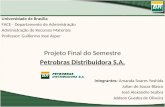 Universidade de Brasília FACE - Departamento de Administração Administração de Recursos Materiais Professor: Guillermo José Asper Projeto Final do Semestre.