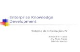 Enterprise Knowledge Development Sistema de Informações IV Alexandre F. Costa Ary Alves Araújo Fabricio Martino.