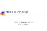 Modelo Vetorial Eveline Alonso Veloso PUC-MINAS. Referências BAEZA-YATES, Ricardo e RIBEIRO-NETO, Berthier. Modern Information Retrieval. 1ª edição, New.