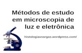 Métodos de estudo em microscopia de luz e eletrônica histologiavvargas.wordpress.com