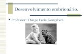 Desenvolvimento embrionário. Professor: Thiago Faria Gonçalves.
